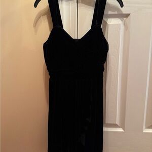 Elegant Black Velvet Dress